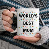 Visage personnalisé drôle de la meilleure maman papa du monde - Tasse photo personnalisée
